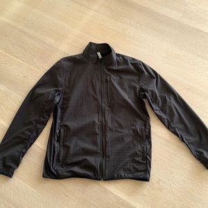 LuLulemon windbreaker. Navy plaid. Size L